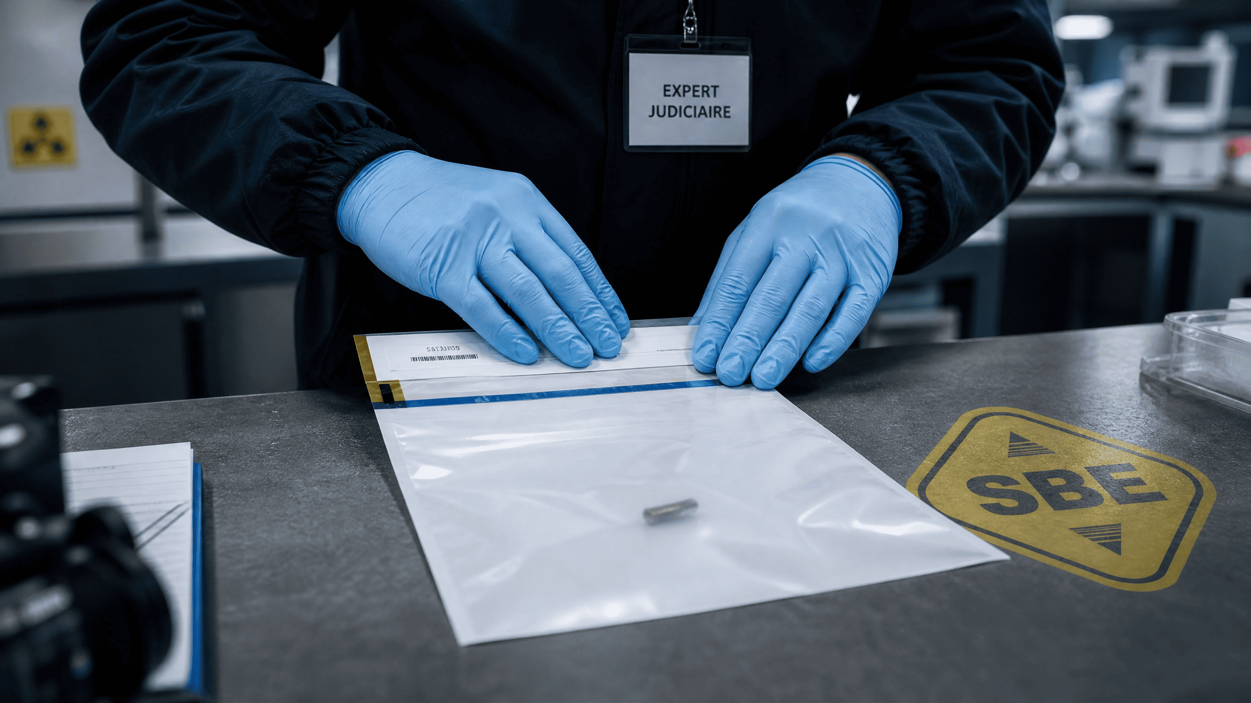 scell&eacute;s judiciaires sur du mat&eacute;riel saisi dans le cadre d'une proc&eacute;dure p&eacute;nale 